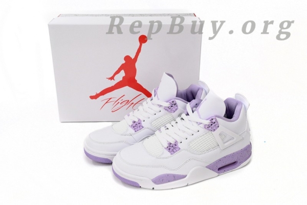 Top Version Air Jordan 4 White Purple CT8527-115 - 图片 15