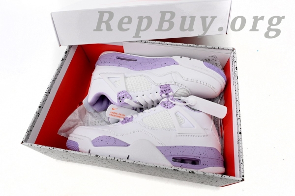 Top Version Air Jordan 4 White Purple CT8527-115 - 图片 16