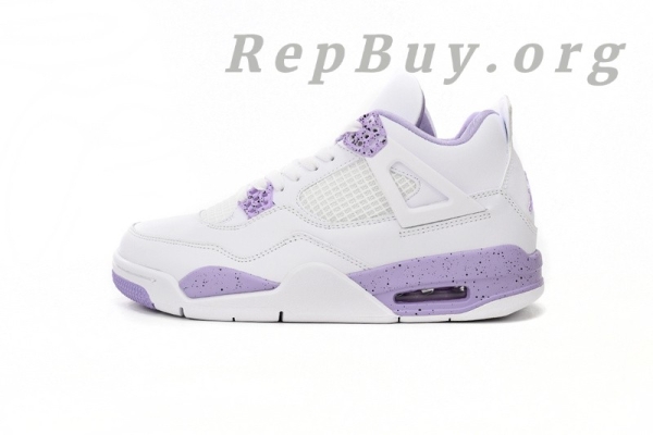 Top Version Air Jordan 4 White Purple CT8527-115