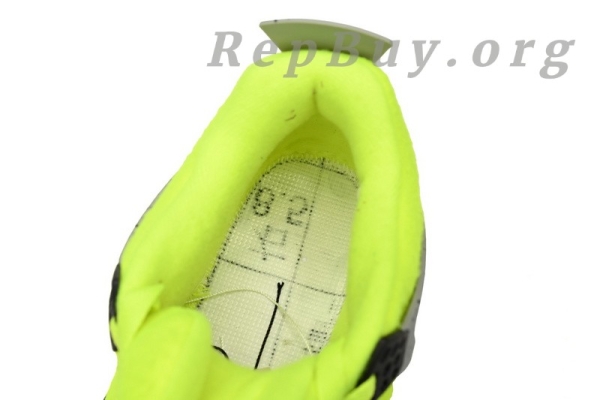 Top Version Air jordan 4 x Tagz Plush Fluorescent Yellow DV6773-700 - Image 4