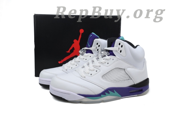 Top Version Air Jordan 5 Retro 'Grape' 136027-108 - 图片 11