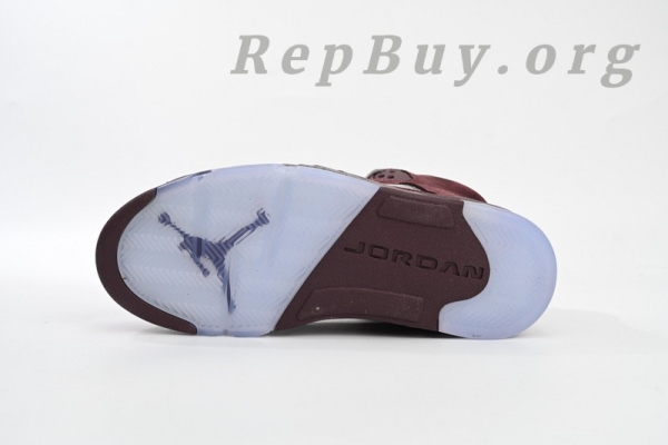 Top Version Air Jordan 5 Retro Burgundy (2023) DZ4131-600 - Image 4