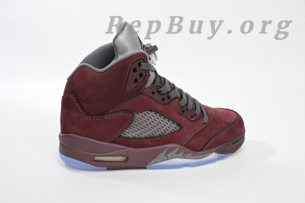 Top Version Air Jordan 5 Retro Burgundy (2023) DZ4131-600 - Image 8