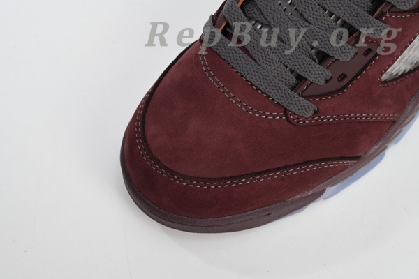 Top Version Air Jordan 5 Retro Burgundy (2023) DZ4131-600 - Image 5