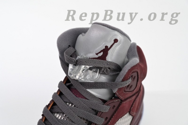 Top Version Air Jordan 5 Retro Burgundy (2023) DZ4131-600 - Image 6
