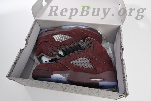Top Version Air Jordan 5 Retro Burgundy (2023) DZ4131-600 - Image 15