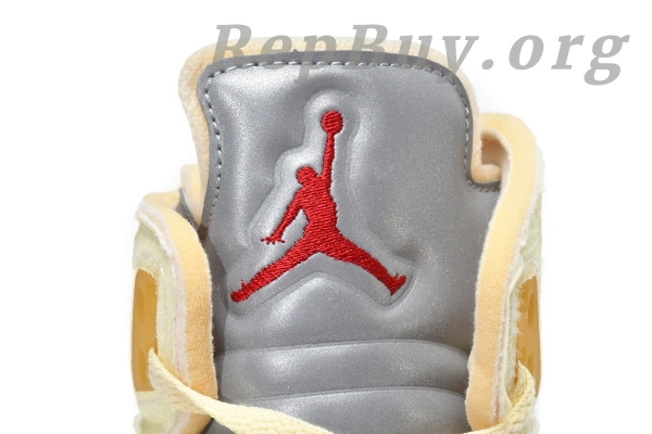Top Version Air Jordan 5 Retro OFF-WHITE Sail DH8565-100 - Image 15