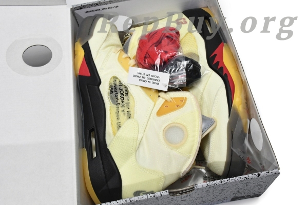 Top Version Air Jordan 5 Retro OFF-WHITE Sail DH8565-100 - Image 18