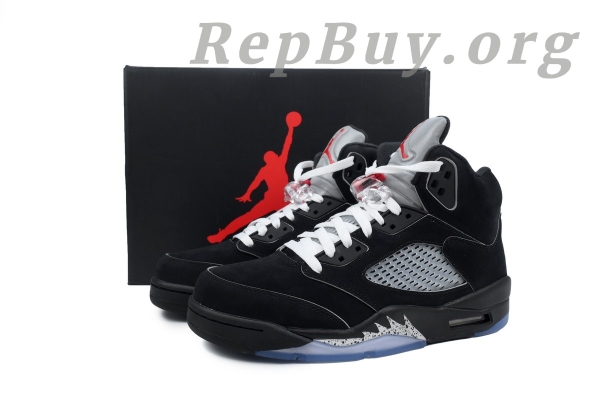 Top Version Air Jordan 5 Retro OG Black Metallic Reimagined HF3975-001 - Image 11