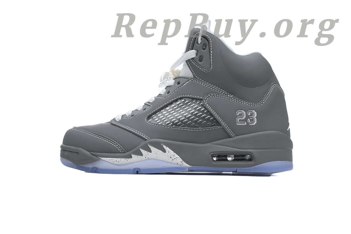 Best Top Version Air Jordan 5 Retro Wolf Grey 136027-005 Replica