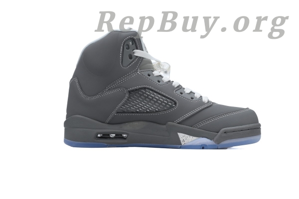Top Version Air Jordan 5 Retro Wolf Grey 136027-005 - Image 2