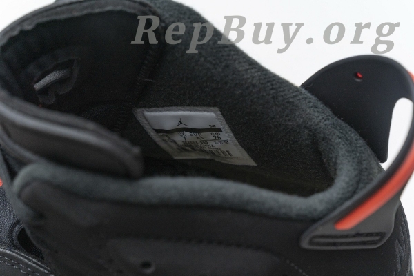 Top Version Air Jordan 6 Retro Black Infrared (2019)	 384664-060 - Image 9