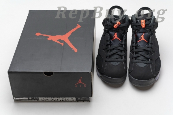Top Version Air Jordan 6 Retro Black Infrared (2019)	 384664-060 - Image 20