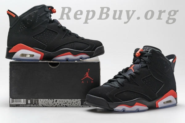 Top Version Air Jordan 6 Retro Black Infrared (2019)	 384664-060 - Image 21