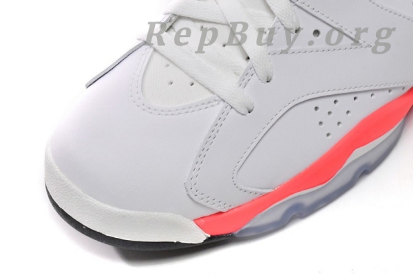 Top Version Air Jordan 6 Retro Infrared White (2014) 384664-123 - Image 6