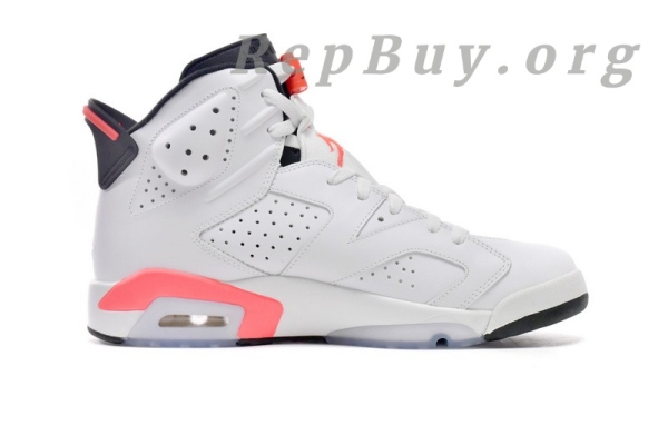 Top Version Air Jordan 6 Retro Infrared White (2014) 384664-123 - Image 9