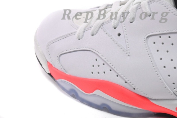 Top Version Air Jordan 6 Retro Infrared White (2014) 384664-123 - Image 10