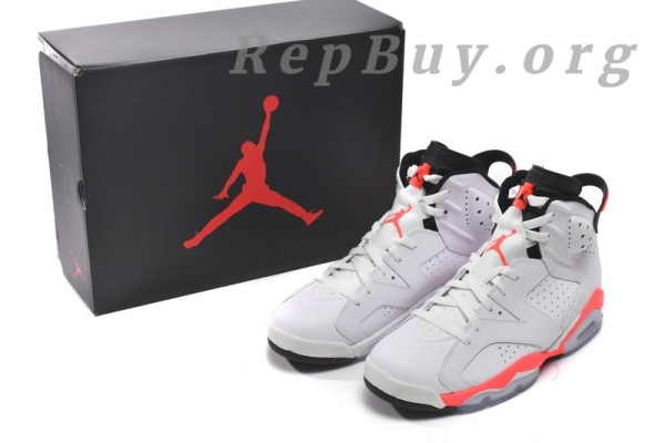 Top Version Air Jordan 6 Retro Infrared White (2014) 384664-123 - Image 16