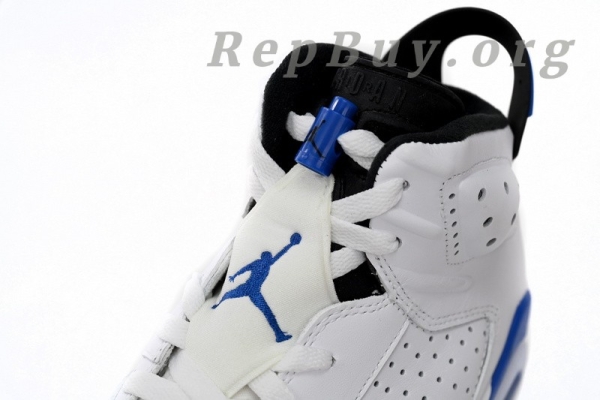 Top Version Air Jordan 6 Retro Sport Blue (2014) 384664-107 - Image 5
