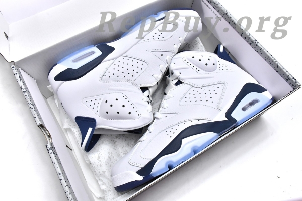 Top Version Air Jordan 6 Retro Midnight Navy (2022) CT8529-141 - 图片 17