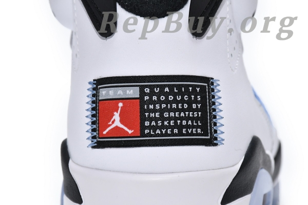 Top Version Air Jordan 6 Retro UNC White CT8529-410 - Image 9