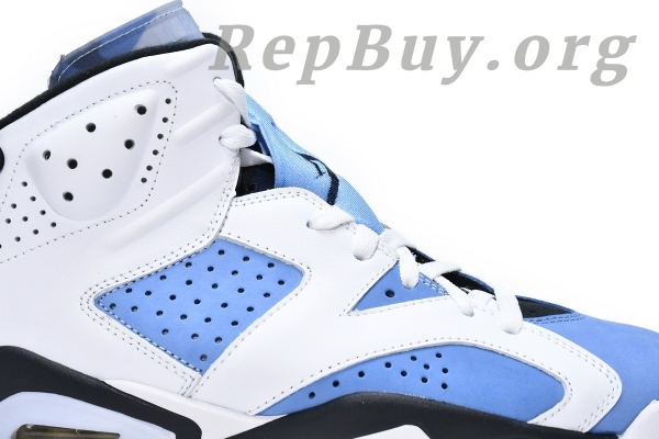 Top Version Air Jordan 6 Retro UNC White CT8529-410 - Image 12