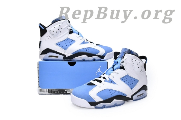 Top Version Air Jordan 6 Retro UNC White CT8529-410 - Image 21