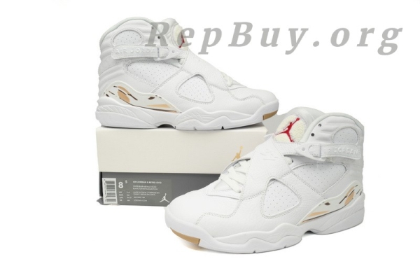 Top Version Air Jordan 8 Retro OVO White AA1239-135 - 图片 13
