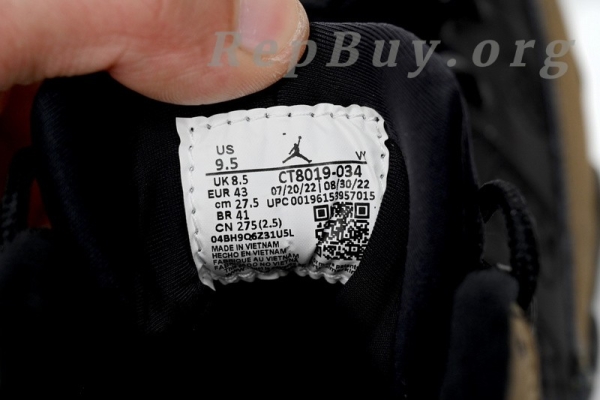 Top Version Air Jordan 9 “Olive Concord”Black Brown CT8019-034 - Image 9