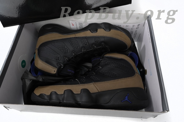 Top Version Air Jordan 9 “Olive Concord”Black Brown CT8019-034 - Image 15