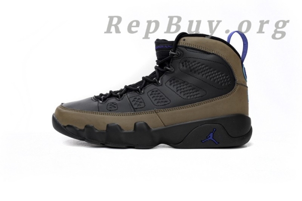 Top Version Air Jordan 9 “Olive Concord”Black Brown CT8019-034