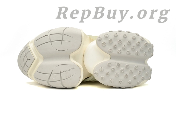 Top Version BALMAIN Multikolor Buty sportowe All White YM1VJ309 - Image 4