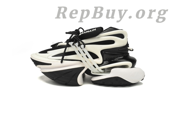 Top Version BALMAIN Multikolor Buty sportowe Black And White YM1VJ309