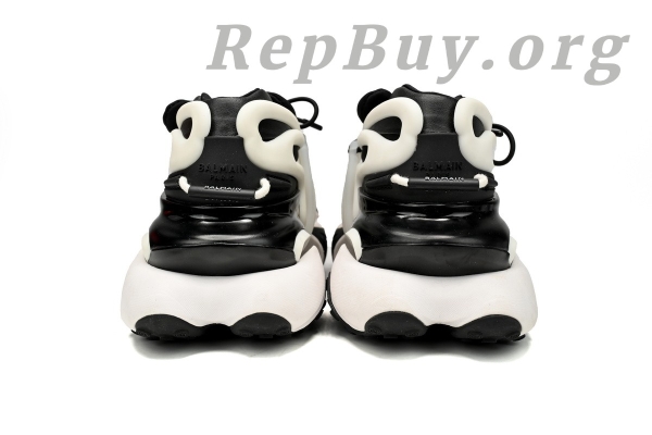 Top Version BALMAIN Multikolor Buty sportowe Black And White YM1VJ309 - Image 3