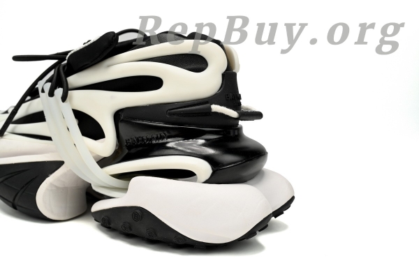 Top Version BALMAIN Multikolor Buty sportowe Black And White YM1VJ309 - Image 5