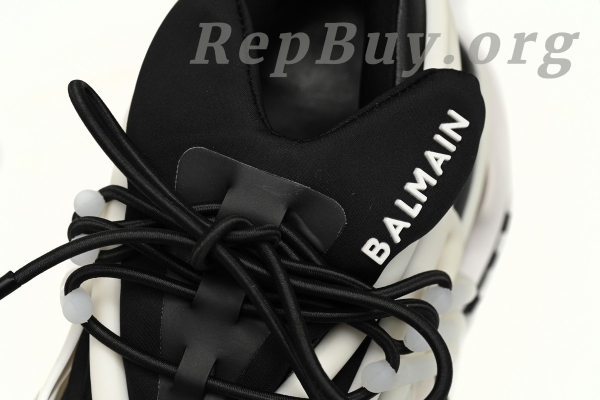 Top Version BALMAIN Multikolor Buty sportowe Black And White YM1VJ309 - Image 7