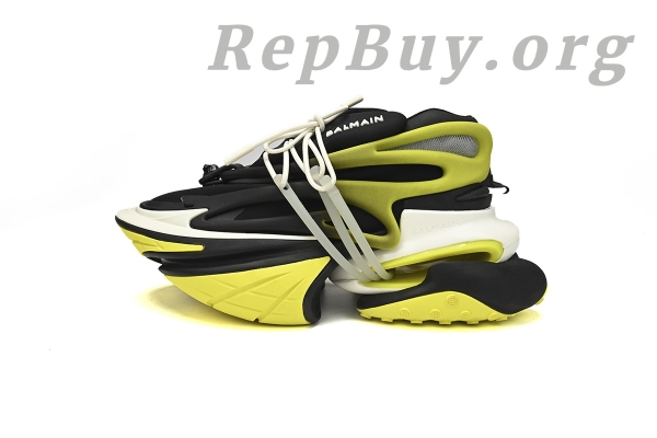 Top Version BALMAIN Multikolor Buty sportowe Black And Yellow YM1VJ309