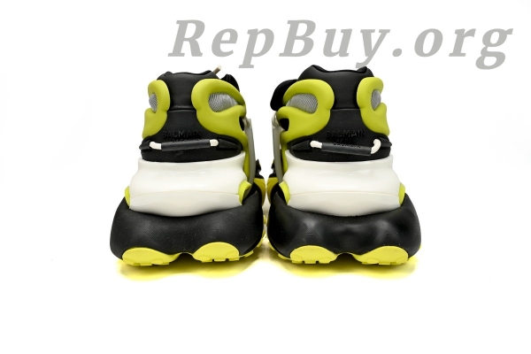 Top Version BALMAIN Multikolor Buty sportowe Black And Yellow YM1VJ309 - Image 3