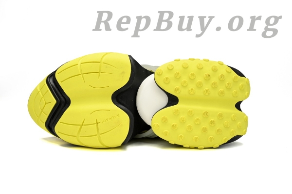 Top Version BALMAIN Multikolor Buty sportowe Black And Yellow YM1VJ309 - Image 4