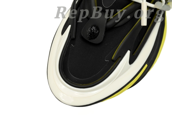 Top Version BALMAIN Multikolor Buty sportowe Black And Yellow YM1VJ309 - Image 6