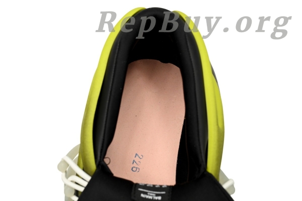 Top Version BALMAIN Multikolor Buty sportowe Black And Yellow YM1VJ309 - Image 11