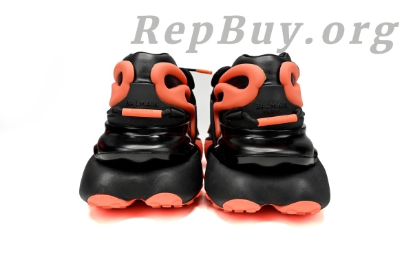 Top Version BALMAIN Multikolor Buty sportowe Black orange YM1VJ309 - Image 4