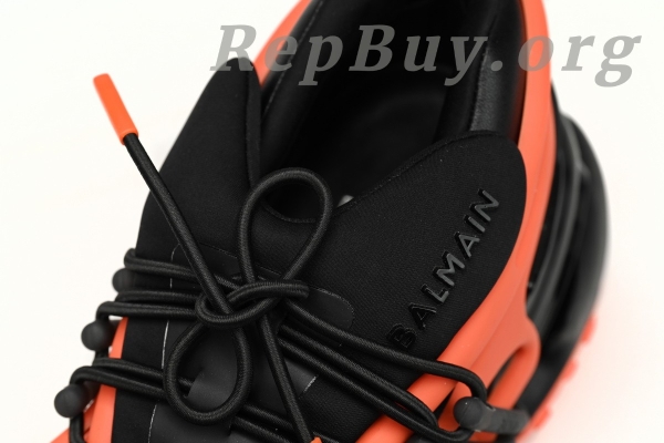 Top Version BALMAIN Multikolor Buty sportowe Black orange YM1VJ309 - Image 8