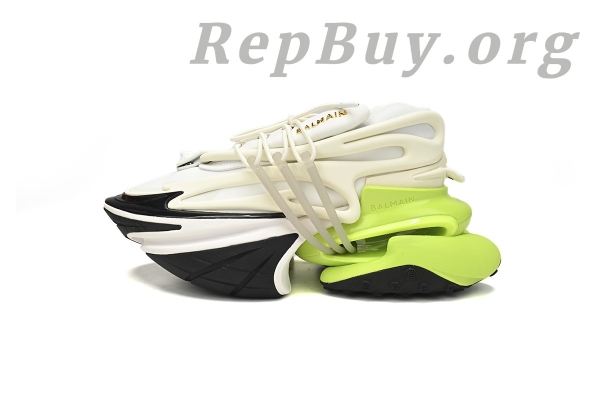 Top Version BALMAIN Multikolor Buty sportowe Black White Green YM1VJ309