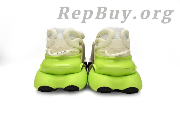 Top Version BALMAIN Multikolor Buty sportowe Black White Green YM1VJ309 - Image 3