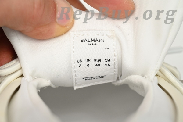 Top Version BALMAIN Multikolor Buty sportowe Black White Green YM1VJ309 - Image 8