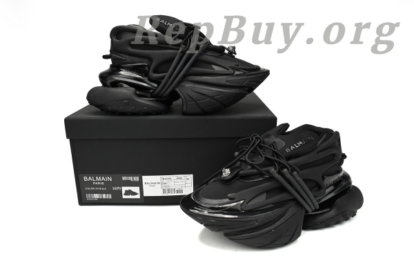 Top Version BALMAIN Multikolor Buty sportowe Black YM1VJ309 - Image 12