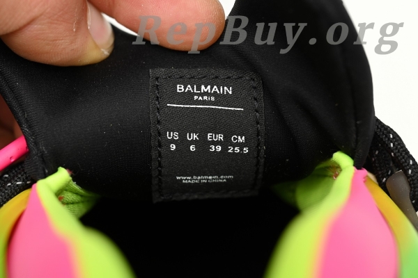 Top Version BALMAIN Multikolor Buty sportowe Colorful YM1VJ309 - Image 8