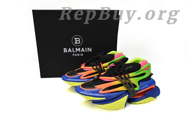 Top Version BALMAIN Multikolor Buty sportowe Colorful YM1VJ309 - Image 13