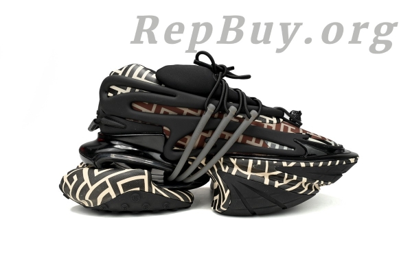 Top Version BALMAIN Multikolor Buty sportowe Lattice YM1VJ309 - 图片 2